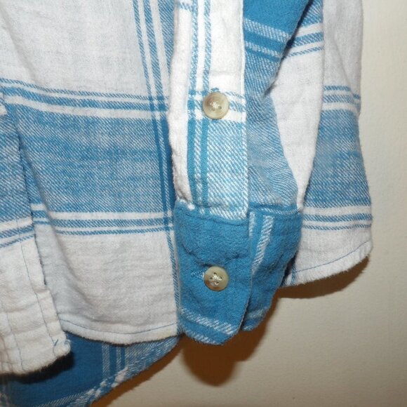 Time And Tru  Hooded Flannel Shirt Sz S - Picture 4 of 6